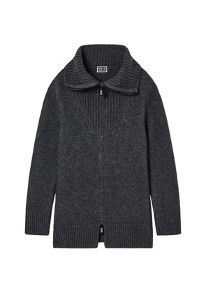 Giorgio Armani wide-collar jacket - Grey