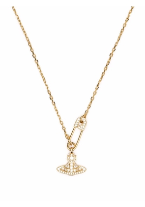 Vivienne Westwood logo pendant necklace - Gold