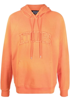 Études Studio Racing logo-embroidered hoodie - Orange