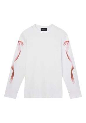 Simone Rocha ribbon long-sleeve sweatshirt - White
