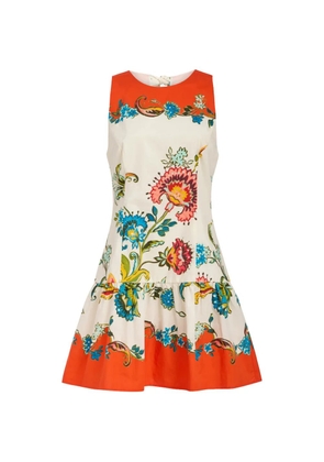 Marie Oliver Marilyn floral-print bow dress - Neutrals