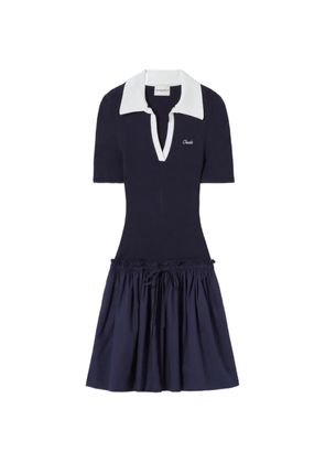 Claudie Pierlot A-line V-neck mini dress - Blue