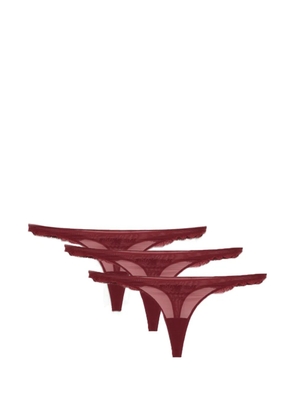 Kiki de Montparnasse French Lessons thongs (set of three) - Red