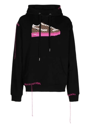 Mostly Heard Rarely Seen 8-Bit graphic-print cotton hoodie - Black