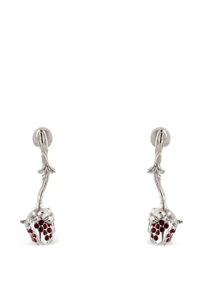 Marni bud crystal dangle earrings - Silver