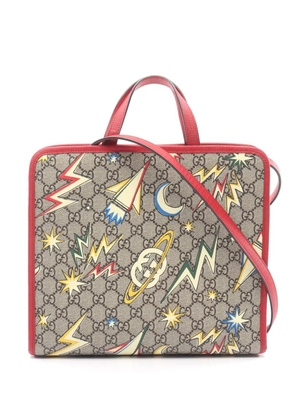 Gucci Pre-Owned 2016-2026 Childrens GG Supreme Tote satchel - Brown