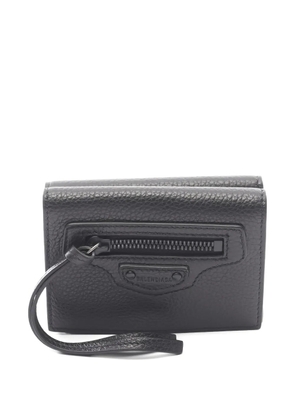 Balenciaga Pre-Owned leather trifold wallet - Black