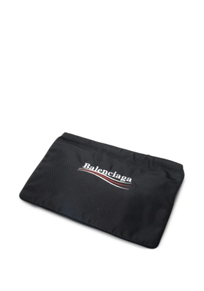Balenciaga Pre-Owned logo-print clutch bag - Black