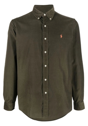 Polo Ralph Lauren corduroy embroidered-logo cotton shirt - Green