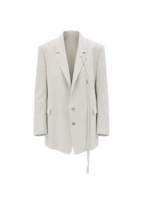 Ann Demeulemeester tie-detail blazer - Neutrals