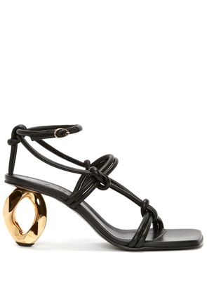 JW Anderson chain-heel strappy sandals - Black