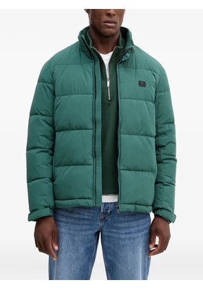 Trussardi logo-patch puffer jacket - Green