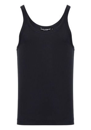 Dolce & Gabbana ribbed cotton vest - Blue