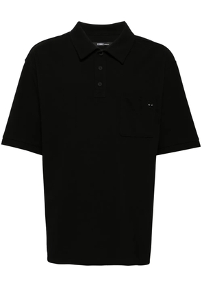 ZZERO BY SONGZIO embroidered-logo piqué polo shirt - Black