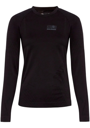 MM6 Maison Margiela X Salomon logo-print top - Black