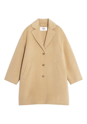 Maison Kitsuné button wool coat - Neutrals