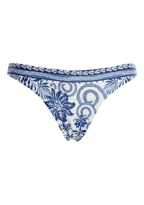Agua By Agua Bendita Ilu Batik bikini bottoms - White