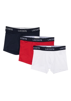 Lacoste logo-waistband boxers (set of three) - Blue