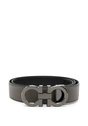 Ferragamo buckle leather belt - Grey