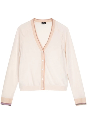 PS Paul Smith stripe-trimmed cardigan - Neutrals