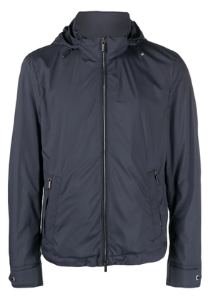 Moorer long-sleeved hooded jacket - Blue