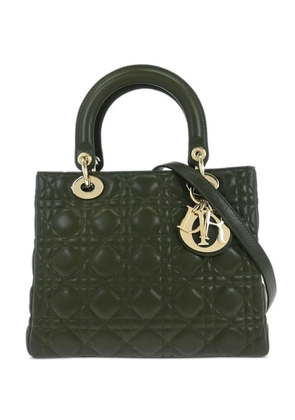 Christian Dior Pre-Owned 2010 cannage 2way tote bag - Green