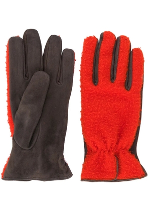 Dell'oglio paneled gloves - Red