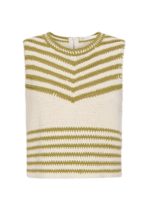 Marie Oliver striped tank top - Neutrals