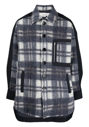 Feng Chen Wang check-pattern shirt - Blue