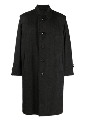 A.N.G.E.L.O. Vintage Cult 1980s single breasted wool coat - Grey