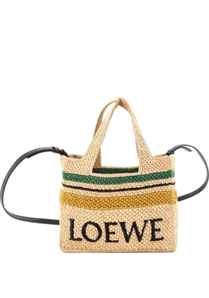 Loewe Pre-Owned Paula's Ibiza Logo Convertible Raffia Small tote bag - Brown