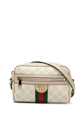 Gucci Pre-Owned 2016-2026 Mini GG Supreme Web Ophidia crossbody bag - Brown