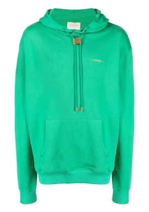 Buscemi logo-plaque hoodie - Green