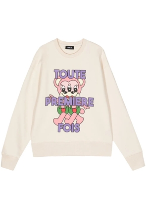 EGONlab. graphic-print cotton sweatshirt - Neutrals