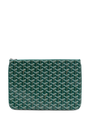 Goyard Pre-Owned 2018 Goyardine Senat MM clutch bag - Green