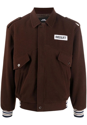 RASSVET logo patch jacket - Brown
