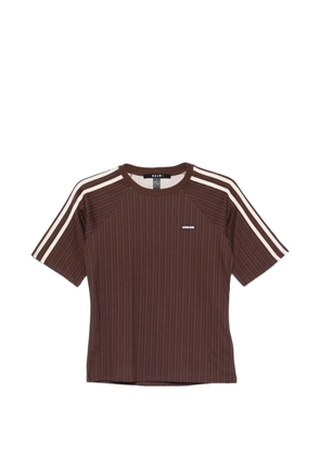Ksubi Porter SS pinstripe T-shirt - Brown