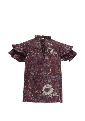 Ulla Johnson Letty floral blouse - Red