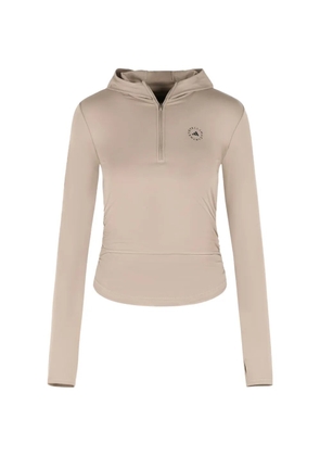 adidas by Stella McCartney hood logo sweatshirt - Neutrals