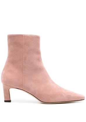 Scarosso Kitty 50mm suede ankle boots - Pink