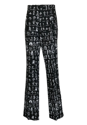 Vivienne Westwood all-over graphic print trousers - Black