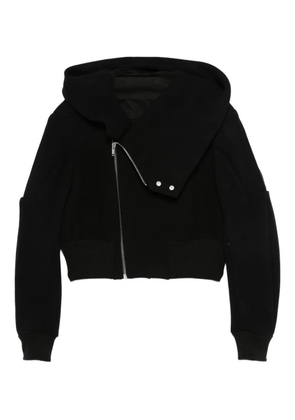 Rick Owens hooded zip-up jacket - Black