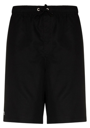 Lacoste logo-patch track shorts - Black