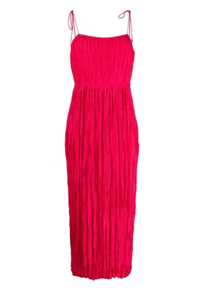 Ulla Johnson ruched tie-strap maxi dress - Pink