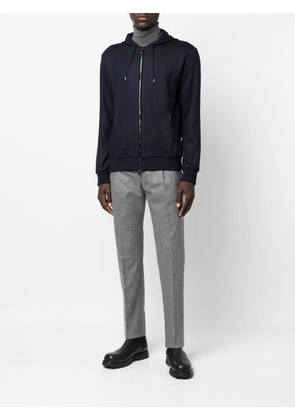 Moorer jersey-knit hoodie - Blue