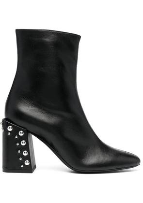 Furla studded-heel 75mm ankle boots - Black