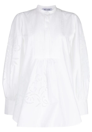 Dice Kayek embroidered cotton blouse - White