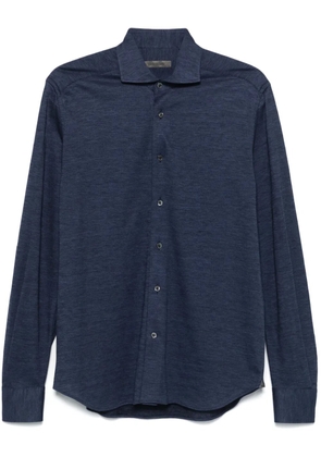 Corneliani mélange-effect shirt - Blue