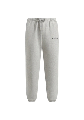 Manière De Voir Alistair logo-embroidery track pants - Grey