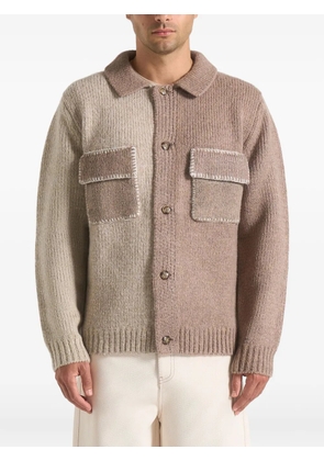 Manière De Voir Jean colour-block beige/taupe cardigan - Neutrals